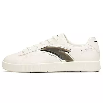 Anta Lifestyle Series Low-Top Sneakers Men Sneakers White Black Brown 112128062-3 42.5