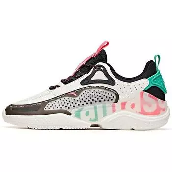 Anta Lifestyle Series Mesh Fabric Synthetic Leather Shock Absorbing Non-Slip Wear-Resistant Breathable Lightweight Low-Top Casual Shoes 112038859-4 40.5