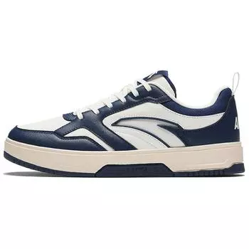 Anta Кроссовки Lifestyle Series Non-Slip Durable Low-Top для скейтбординга для мужчин, синие, белые, 912438010Q-3 39