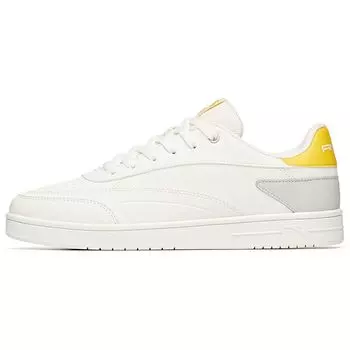 Anta Lifestyle Series Non-Slip Lightweight Shock Absorbing Low-Top Skate Shoes Women Sneakers White Gray 912038031R-4 42.5