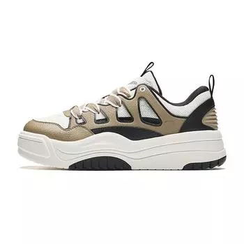 Anta Кроссовки Lifestyle Series с нескользящей износостойкой подошвой для скейтбординга, мужские, коричневые, белые, черные 112438029-4 39