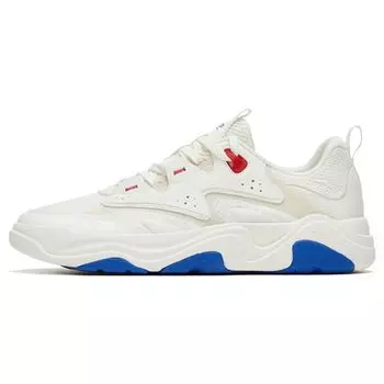 Anta Lifestyle Series Non-Slip Wear-Resistant Low-Top Skate Shoes Men Sneakers White Blue 112328052-2 40