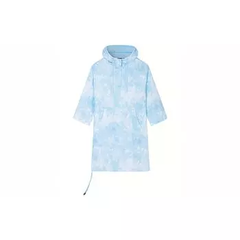 Anta Lifestyle Series Полная печать с капюшоном Повседневное платье с длинным рукавом Женские платья Glacier-Blue 162338214-2 L