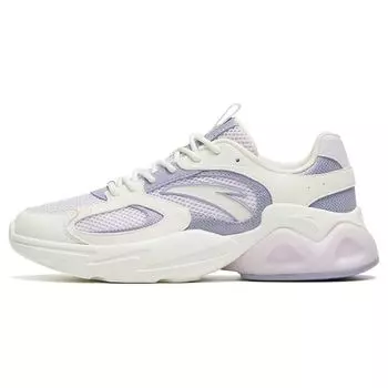 Anta Lifestyle Series Прочные дышащие низкие спортивные повседневные туфли женские кроссовки Фиолетовый Белый 122328892-2 36
