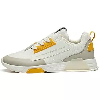Anta Lifestyle Series Reject Mediocrity Casual Sneakers Men Sneakers White Yellow 112018840-1 44.5