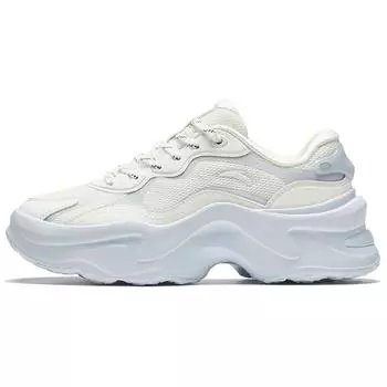 Anta Кроссовки Lifestyle Series Retro Casual Mesh Breathable Non-Slip Wear-Stick Dad Shoes Women slippers Ivory-White 922438810-4 38.5