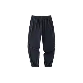 Anta Lifestyle Series ретро повседневные трикотажные спортивные брюки с манжетами женские низы Basic-черный 162428321-1 S