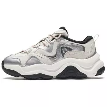 Anta Кроссовки Lifestyle Series с низким верхом, амортизирующие, нескользящие, женские, серые, серебристые 122438886-3 37.5