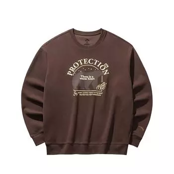 Anta Lifestyle Series Simple Versatile Letter Loose Breathable Casual Sports Hoodie Unisex hoodie 952538704-6 S