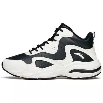 Anta Lifestyle Series синтетическая кожа нескользящая износостойкая теплая спортивная повседневная обувь среднего размера женские кроссовки белые черные 112148984-1 42