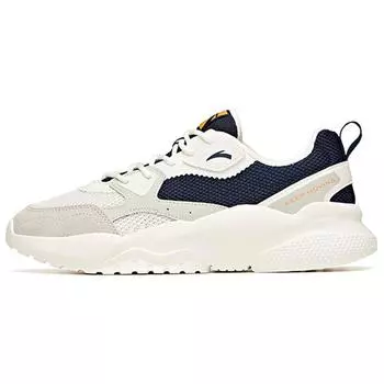 Anta Lifestyle Series Синтетическая кожа Универсальные модные амортизирующие нескользящие износостойкие дышащие низкие папины туфли мужские кроссовки 112128867-2 39