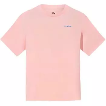 Anta Lifestyle Series Sport Casual Letter Minimalist Print Round Neck Pullover Loose Short Sleeve T-Shirt Women T-Shirts 962528119-2 XS