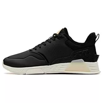 Anta Lifestyle Series Sports Shock Absorbing Wear Resistant Low Top Casual Shoes Women sneaker Black White 12848808-5 35.5
