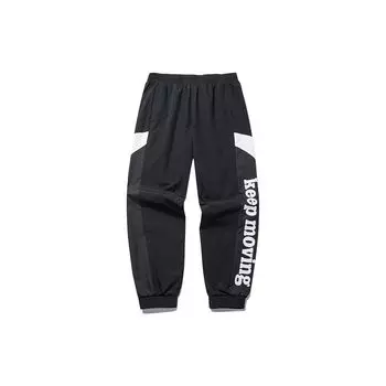 Anta Lifestyle Series Свободные спортивные брюки с эластичной резинкой на талии Мужские брюки черные 152218504-2 M