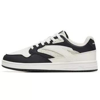 Anta Lifestyle Series Trendy Casual Slip Non-Slip Durable Low Top Skate Shoes Women sketching white black grey 122258068-2 36