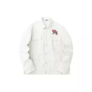 Anta Lifestyle Series Вышитый передний узор Тканая повседневная куртка Куртка унисекс Серо-бежевый 152318611-3 XL