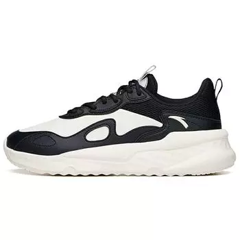 Anta Lifestyle Series Wear-Resistant Non-Slip Low-Top Casual Sports Shoes Women Sneakers Black White 122138862-4 36