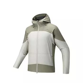 Anta Lightweight Hooded Loose Fit Waterproof Windproof Breathable Jacket Men Outerwear Digital-Mist-Gray 172526601-1 S