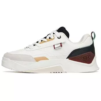 Anta Lightweight Low-Top Skate Shoes Men Sneakers White Black Yellow 912238081-5 43