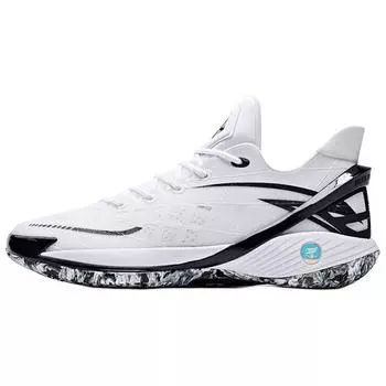 Anta Lightweight Series Shock Absorption Non-Slip Low-Top Basketball Shoes Men sneakers White Black 112421614-1 46