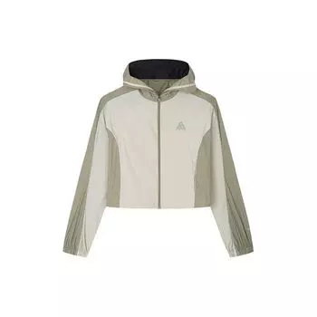 Anta Lightweight Shell Sun Protection Jacket Earth Shell Ice Skin UV Resistant Water Repellent Women Jacket Olive-Brown Pine-Khaki 962427601-3 2XL