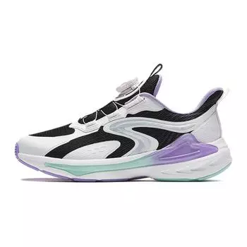 Anta Lightweight Shock Absorbing Low Top Kids Running Shoes Kids sneaker White Black 322415508-3 36