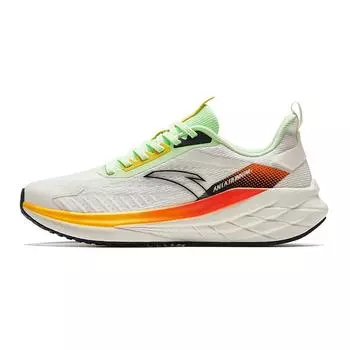 Anta Lightweight Shock Absorbing Non-Slip Breathable Durable Low-Top Running Shoes Men sneaker White Green Black 912425502-4 40