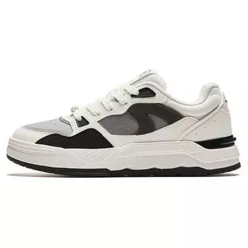 Anta Lightweight Slip-Resistant Durable Low-Top Skate Shoes Men sneakers White Black 112428054-4