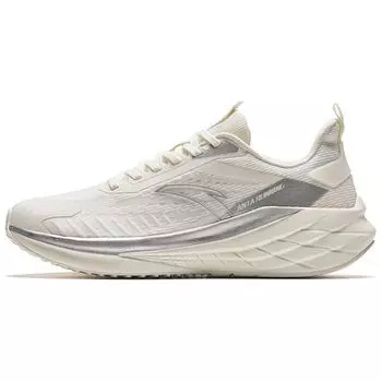 Anta Lingfeng Shock Absorption Rebound Lightweight Breathable Low-Top Running Shoes Men sneakers White Gray 912425502-1 43