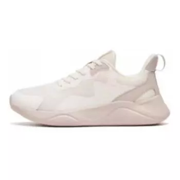 Anta Lingyun Comfortable Versatile Shock Absorbing Breathable Low Top Running Shoes Women sneaker White Pink 922245526-2 37.5