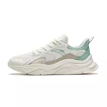 Anta Little Millennium Fashion Comfortable Non-Slip Breathable Low-Top Casual Shoes Women sneaker White Green 922448811-2 35.5