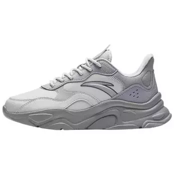 Anta Little Millennium Fleece Retro Comfortable Non-Slip Wear-Resistant Low-Top Casual Shoes Women sneaker Gray 922348826-18 35.5