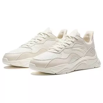 Anta Little Millennium Нескользящие Износостойкие Низкие Повседневные Кроссовки Мужская Обувь Серо-Белые 912348826-1 41