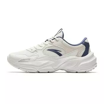Anta Little Millennium Simple Versatile Non-Slip Breathable Low-Top Casual Shoes Men Sneakers White Gray Blue 912538826-2 39
