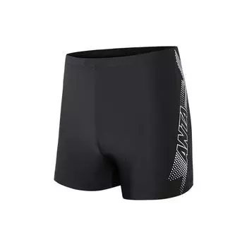 Anta Логотип с принтом, эластичный пояс, прямые штанины, спортивные плавки, мужские плавки, черный цвет 992227881-1 M