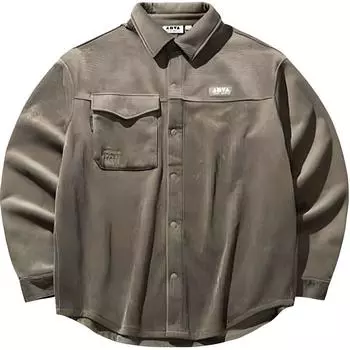 Anta Loose Fit Casual Long Sleeve Shirt Men shirts Teal 172448102-2 S