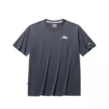 Anta Loose Moisture-Wicking Cartoon Print Versatile Round Neck Short Sleeve T-Shirt Unisex Tops 172538107-3 S