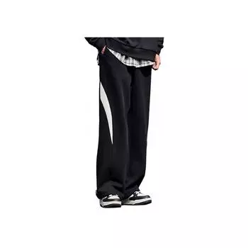 Anta Loose Straight Two-Way Fleece Knitted Casual Pants Men bottoms 952518304N-4 2XL