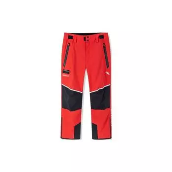 Anta Лыжные брюки с принтом логотипа, мужские, красные 152247514-1 XL