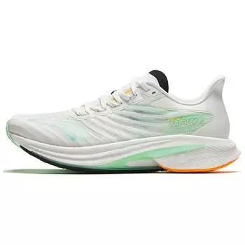 Anta Mach 4.0 Nitrogen Technology Speed Training Cushioning Non-Slip Wear-Resistant Rebound Low-Top Running Shoes Men sneaker White Green 112425583-6 40