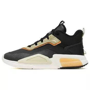 Anta Magic Cube 4 теплые и износостойкие кроссовки средней высоты для спорта и отдыха, мужские кроссовки, черные, желтые 112248980-3 40