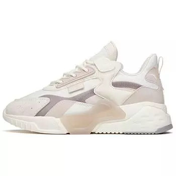 Anta Magic Cube Reject Mediocrity Trendy Universal Толстая подошва Повседневные низкие туфли для папы Женские кроссовки Белый Серый 122148808-1 39