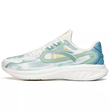 Anta Mars Foam Running Series Shock Absorbing Non-Slip Wear-Resistant Low-Top Running Shoes Men Sneakers White Green Yellow 112135585-5 44.5