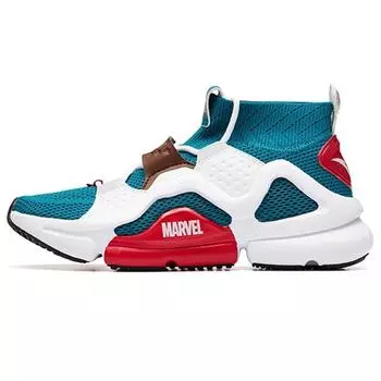 Anta Marvel x Sock Sneaker Капитан Америка Мужские кроссовки Синий Белый Красный 91928812-10