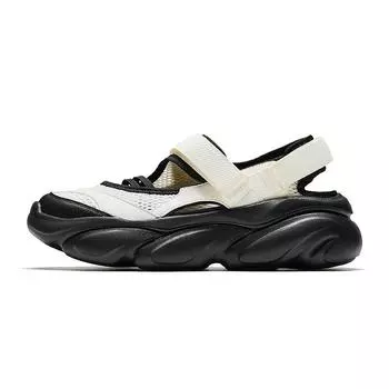 Anta Mary Jane Thick Sole Versatile Fashion Comfortable Non-Slip Wear-Resistant River Shoes Women Shoes White Black 122528507-2 38