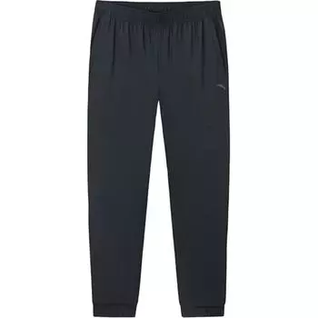Anta Mens Basketball Series Ice Silk Sun Protection Breathable Knitted Sports Pants Men bottoms Basic-Black 152427317S-1 L