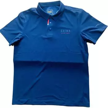 Anta Mens Running Series Simple Comfortable Versatile Quick-Dry Letter Casual Polo Shirt Men tops Midnight-Blue 152537121-4 L