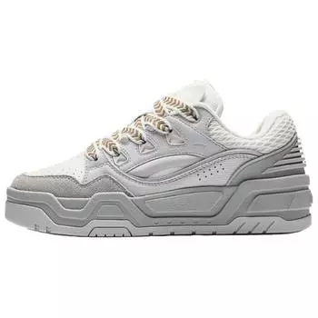 Anta Micro Sugar 2 Retro универсальные легкие низкие кроссовки, увеличивающие рост, женские кроссовки, белые, серые 922448088-2 37.5