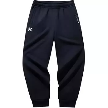 Anta Mid-Rise Warm And Durable Knitted Sports Pants Men Bottoms Basic-Black 952441304-3 M
