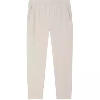 Anta Mid Waist Durable Straight Leg Knitted Sports Pants Men bottoms Light-Khaki 952517305S-3 3XL